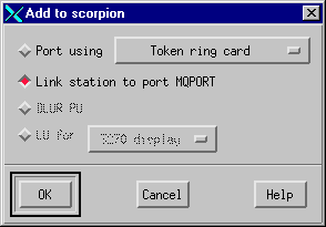 Adding a link station. The instructions that follow explain how to use this panel.