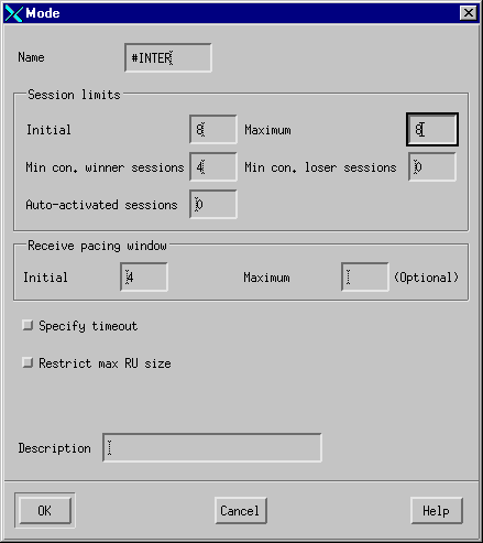 Adding a mode. The instructions that follow guide you through the next step in the process.