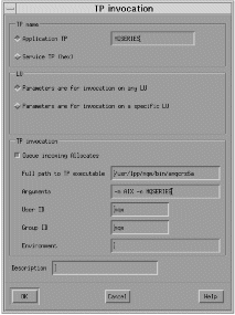 TP invocation window