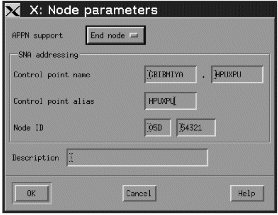 The node-parameters configuration panel. Instructions for using the panel are given in the text following this figure.