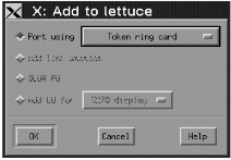 Adding connectivity and dependent LU items. Instructions for using this panel are given in the text following this figure.