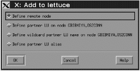 Adding a remote system. Instructions for using this panel are given in the text following this figure.