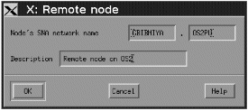 The remote-node definition panel. Instructions for using the panel are given in the text following this figure.